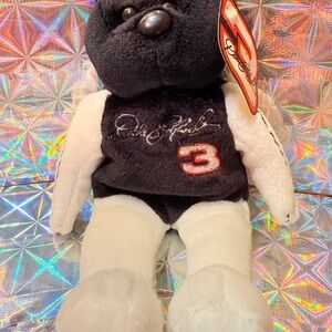 Dale Earnhardt beanie baby Bear with embroidery
